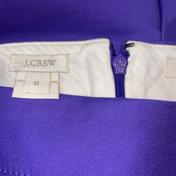 JCrew royal purple, classic no. 2 pencil skirt; back zip, Sz 6; style 59369 - Picture 6 of 9